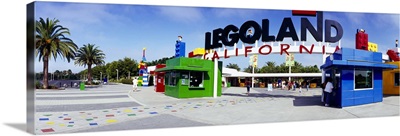 Entrance of an amusement park, Legoland, California