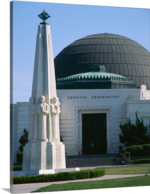Entrance of an observatory, Griffith Park Observatory, City of Los Angeles, California