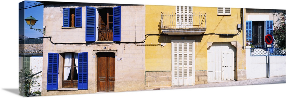 Facade of a building, Majorca, Spain