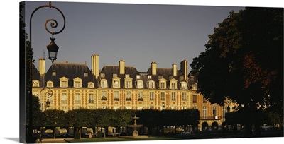Facade of a building, Place des Vosges, Paris, France