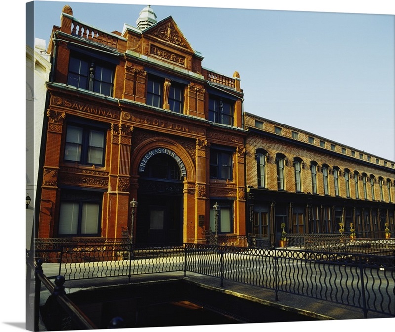 Facade of a building, Savannah Cotton Exchange, Savannah,