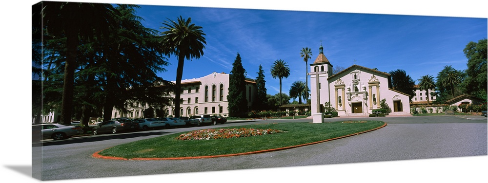 Facade of a church at a university campus Santa Clara University Santa Clara California