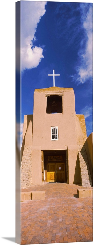 Facade of a church, San Miguel Mission, Santa Fe, New Mexico
