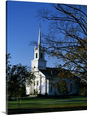 Facade of a church, Topsfield Congregational Church, Topsfield, Essex County, Massachusetts,