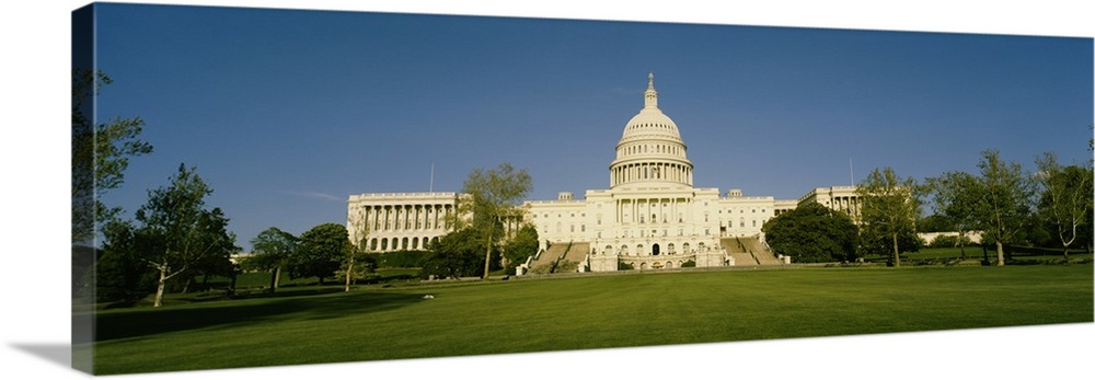 Facade of a government building, Capitol Building, Washington DC