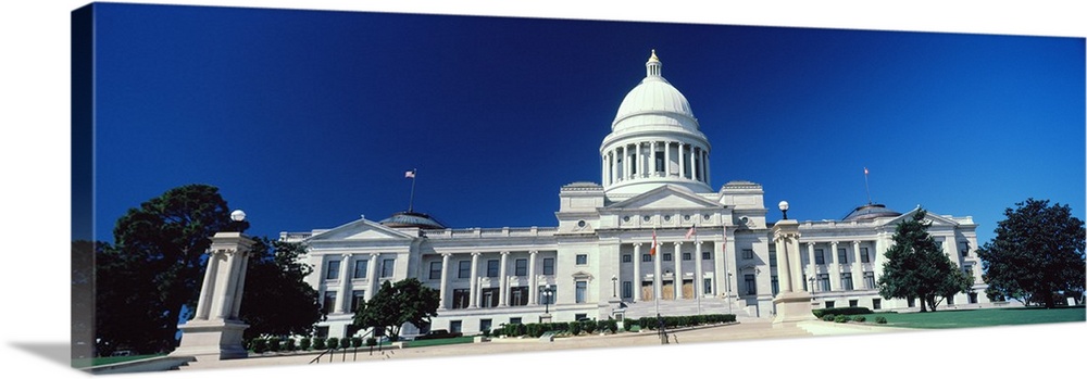 Facade of a government building, State Capitol Building, Little Rock, Arkansas, USA