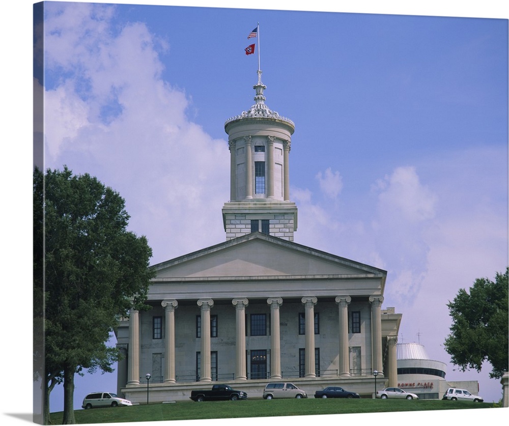 Facade of a government building, State Capitol Building, Nashville, Davidson County, Tennessee