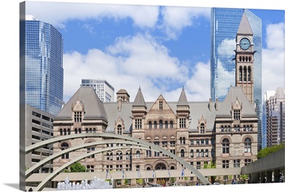Facade of a government building, Toronto Old City Hall, Toronto, Ontario, Canada
