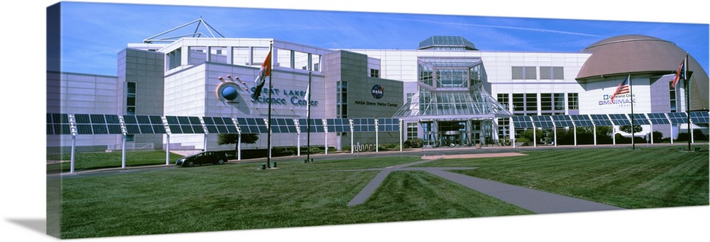 Facade of a museum, Great Lakes Science Center, Cleveland, Ohio, USA