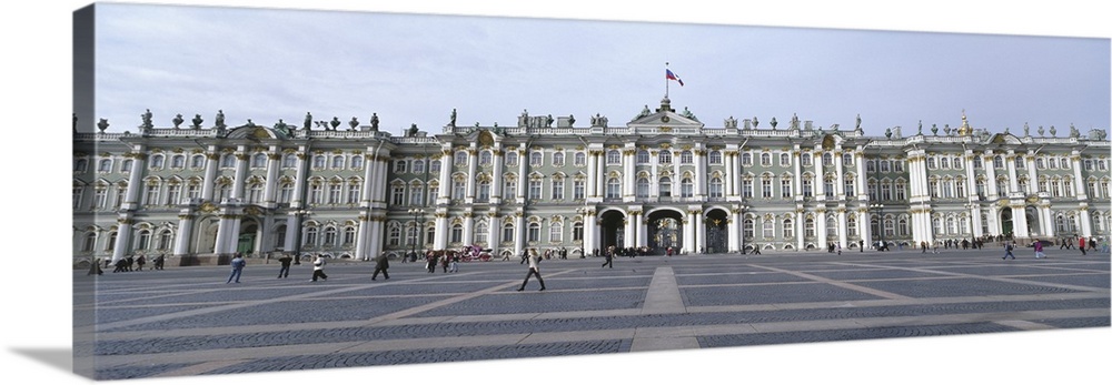 Facade of a museum, State Hermitage Museum, Winter Palace, Palace Square, St. Petersburg, Russia