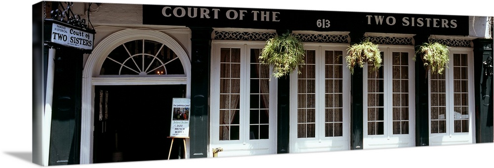 Facade of a restaurant, Court of Two Sisters restaurant, New Orleans, Louisiana,