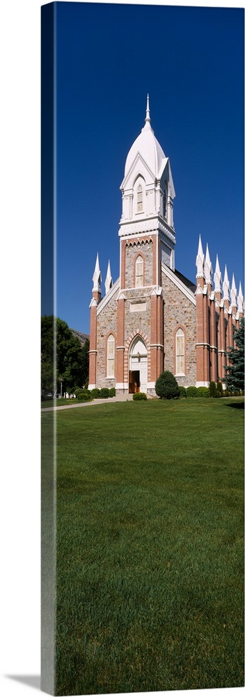 Facade of a tabernacle, Box Elder Tabernacle, Brigham City, Utah, USA