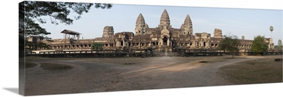 Facade of a temple, Angkor Wat, Angkor, Cambodia