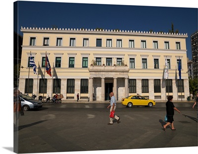 Facade of a town hall, Athens City Hall, Kotzia Square, Athens, Attica, Greece