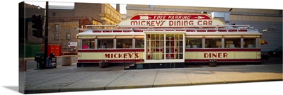 Facade of Mickey's Diner restaurant