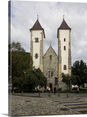 Facade of St Mary's Church, Bergen, Hordaland County, Norway