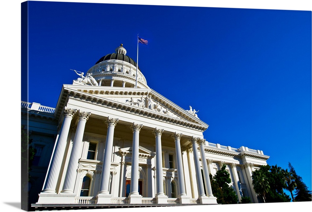 Facade of the California State Capitol, Sacramento, California