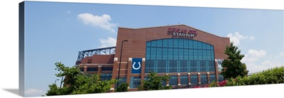 Facade of the Lucas Oil Stadium, Indianapolis, Marion County, Indiana