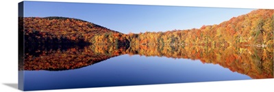 Fall Mirror Image Reflections, White Mountains National Forest, New Hampshire