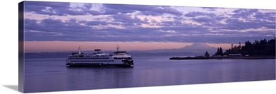 Ferry in the sea, Bainbridge Island, Seattle, Washington State