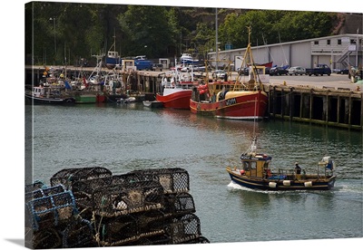 Fishing Boat and Harbour, Dunmore East, County Waterford, Ireland