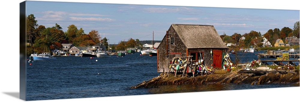 Fishing shack, Mackerel Cove, Bailey Island, Casco Bay, Maine