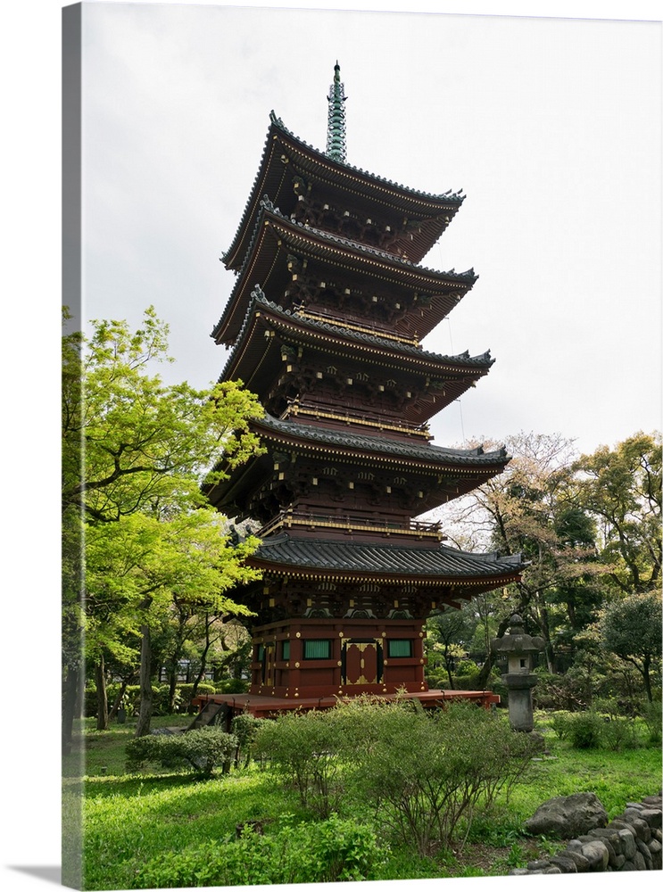 Five-storied pagoda at Ueno Park, Tokyo, Japan