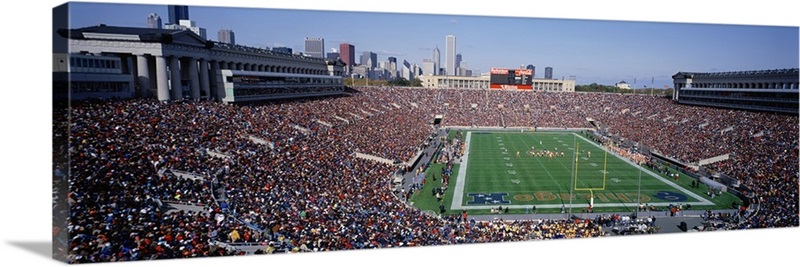 Chicago Bears Panoramic Poster - Soldier Field