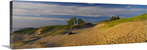 Footprints in the sand, Sleeping Bear Dunes National Lakeshore ...