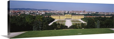 Formal garden in front of a palace, Schonbrunn Palace, Vienna, Austria