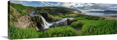 Fossa waterfall in Hvalfjordur, Iceland