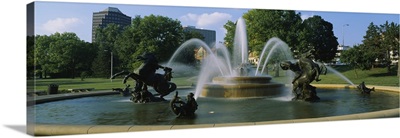 Fountain in a garden, J C Nichols Memorial Fountain, Kansas City, Missouri