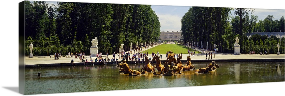Fountain in a garden, Versailles, France