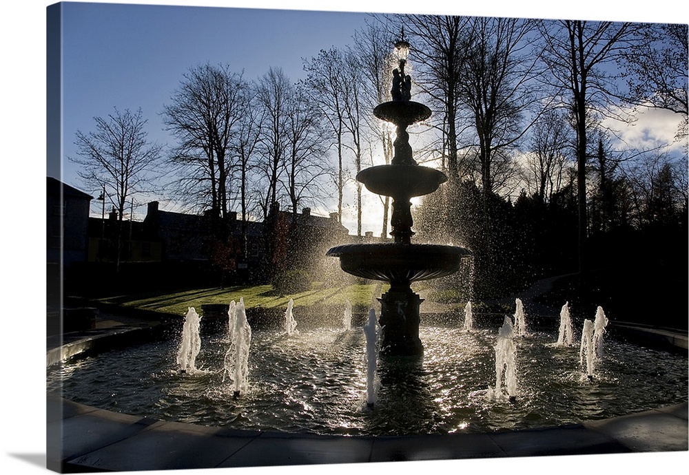 Fountain in the Millennium Garden, Lismore, County Waterford, Ireland