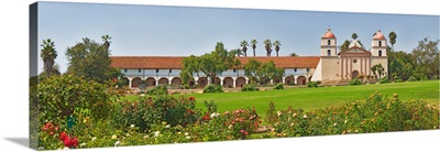 Garden in front of a mission Mission Santa Barbara Santa Barbara Santa Barbara County California