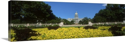 Garden in front of a State Capitol Building, Civic Park Gardens, Denver, Colorado