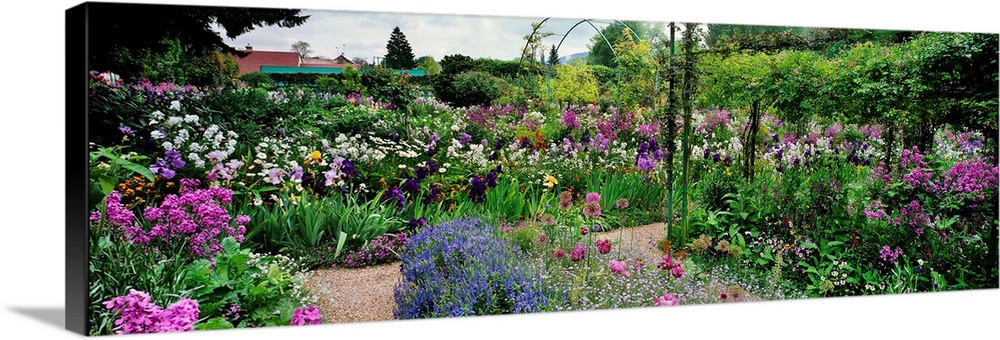 Garden Of Claude Monet's House, Giverny, France Wall Art, Canvas Prints ...