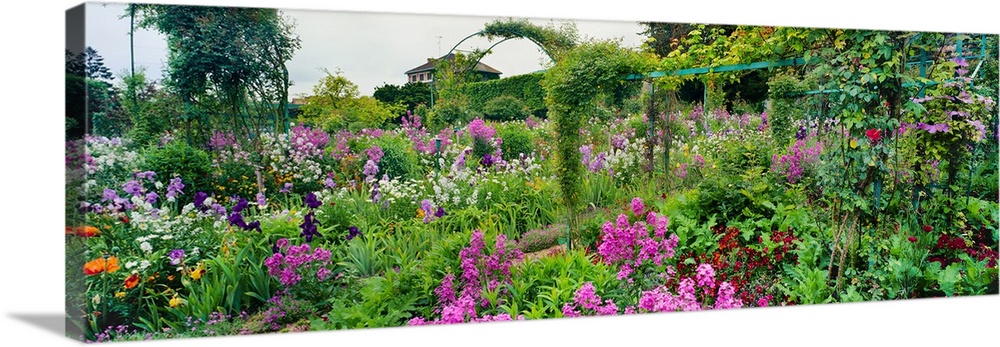 Garden of claude monet's house, giverny, france.