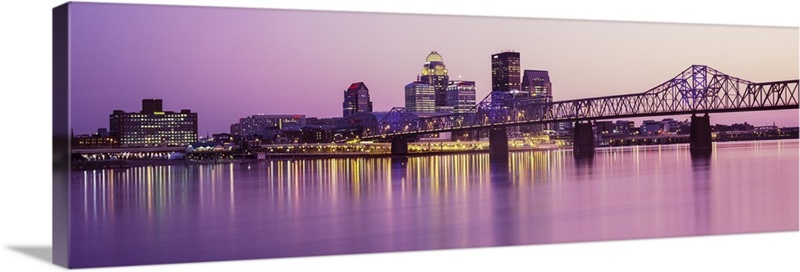 George Rogers Clark Memorial Bridge, Ohio River, Louisville, Kentucky  Black Framed Print - Bed Bath & Beyond - 30189388