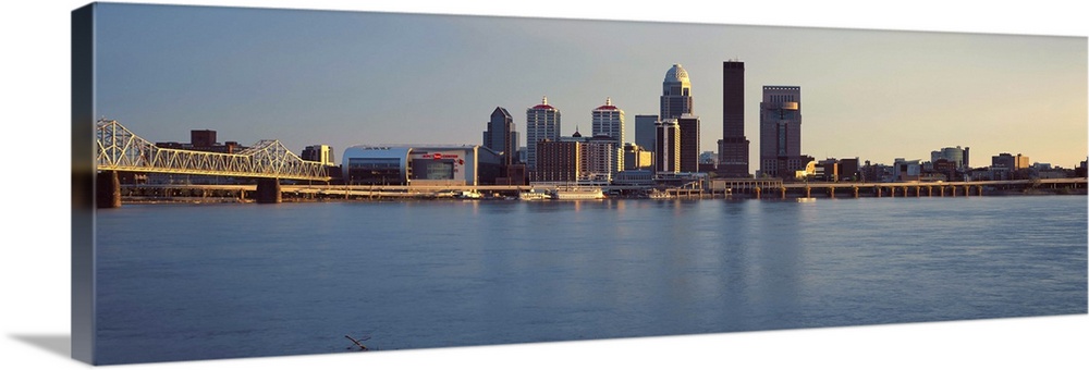 Louisville, Kentucky City Skyline Panoramic Print