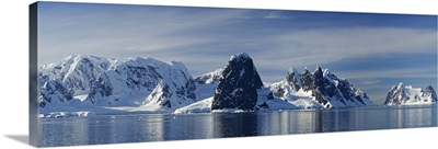 Glacier along straits, Lamaire Channel, Antarctic Peninsula, Antarctica