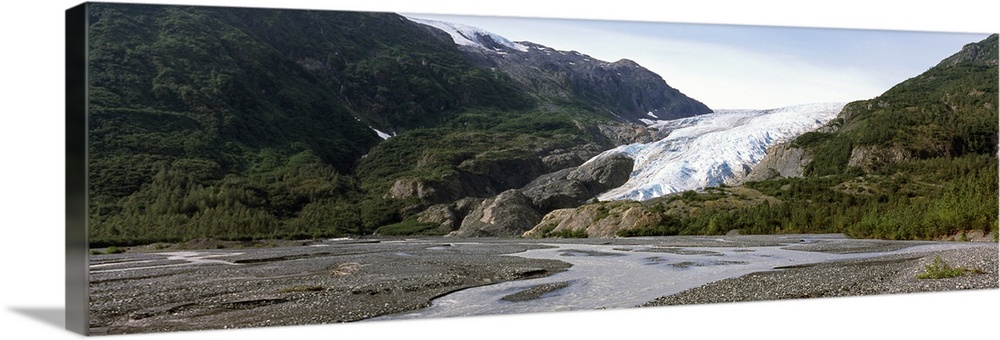 Glacier, Exit Glacier, Seward, Kenai Peninsula Borough, Alaska, USA