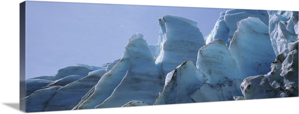 Glacier on a polar landscape, Exit Glacier, Seward, Alaska