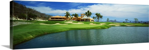 Golf course at Isla Navadad Resort in Manzanillo, Colima, Mexico Wall ...