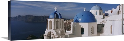 Greece, Santorini, Fira, Church of Anastasis, High angle view of a Church