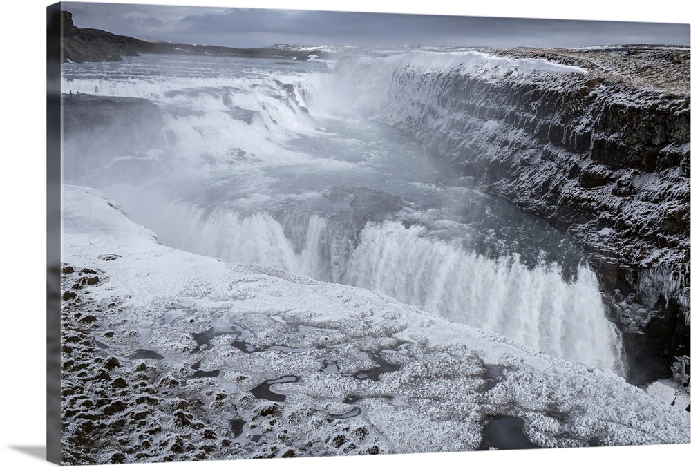 Gullfoss Waterfall, (Golden Falls), Iceland