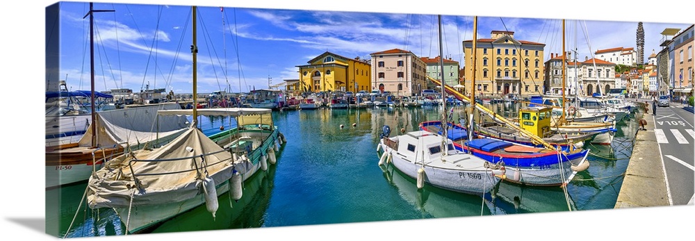 Harbor in Piran, Slovenia