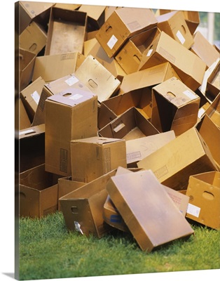 Heap of cardboard boxes