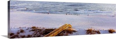 High angle view of a beach, Gulf of Mexico, Orange Beach, Baldwin County, Alabama