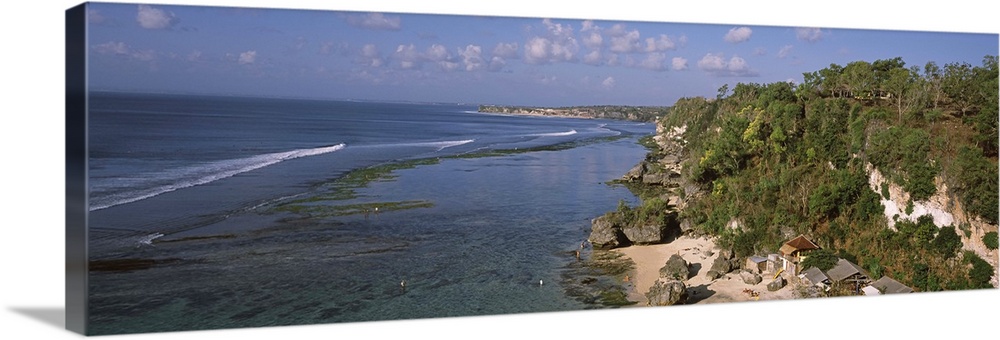 High angle view of a beach, Padang Padang Beach, Padang Padang, Bali, Indonesia